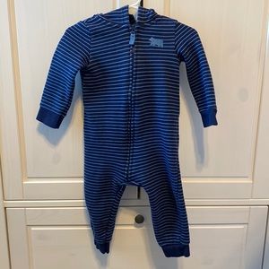 Carter's Baby Boys Zip-Up Hooded Fleece Jumpsuit With Ears, 12 months